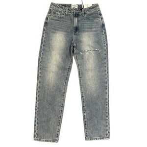 Insane Gene Jeans‎ Women's Hi-Rise Ankle Straight Light Wash Size 9/28 NWT